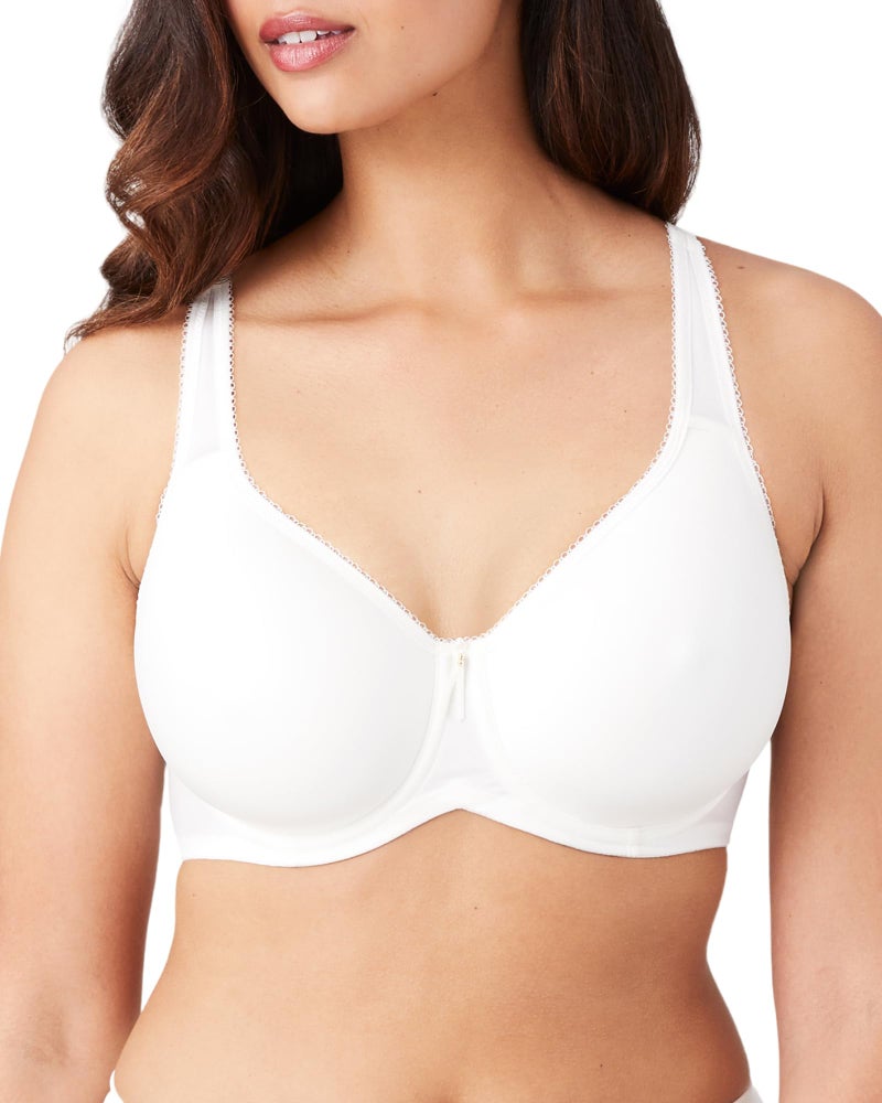 Wacoal Women's Basic Beauty Lightly Padded Underwire Full Coverage T-Shirt Bra, 853192, White, 38C - Image 1